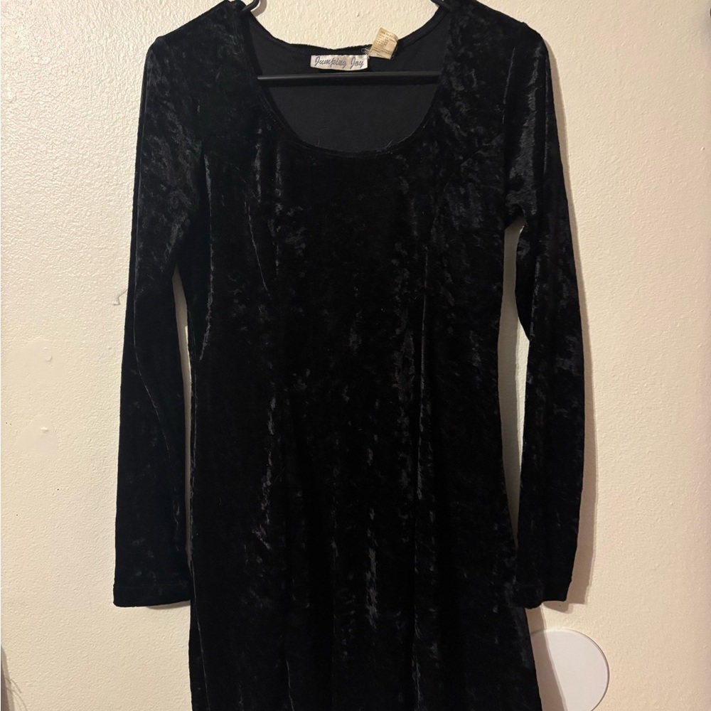 Elegant Black Long Sleeve Dress